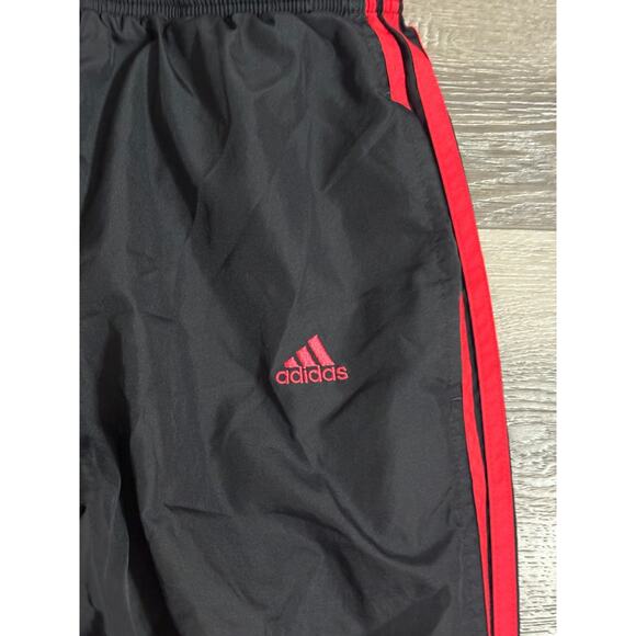 Vintage 2004 Adidas Striped Zipper Baggy Wide Leg Track Pants Y2K - Men’s Small - Picture 2 of 12